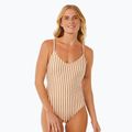 Moteriškas vientisas maudymosi kostiumėlis Rip Curl Premium Cheeky light brown 7