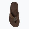 Vyriškos šlepetės per pirštą Rip Curl Revival Leather Open Toe brown 5