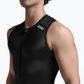 Vyriškas dviračių tank topas 2XU Core Tri Tank black/white 4