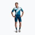 Vyriškas triatlono kombinezonas 2XU Aero Hex Sleeved jelly mint/majol 3