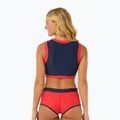 Maudymosi kostiumėlio viršus Rip Curl Coco Short Sleeve Vest red/dark blue 3