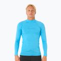 Vyriški plaukimo marškinėliai ilgomis rankovėmis Rip Curl Dawn Patrol UPF Performance blue paint