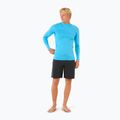 Vyriški plaukimo marškinėliai ilgomis rankovėmis Rip Curl Dawn Patrol UPF Performance blue paint 2