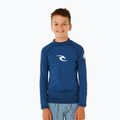 Vaikiška plaukimo ilgomis rankovėmis marškinėliai Rip Curl Waves Upf light navy