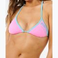 Maudymosi kostiumo viršus Rip Curl Surf Puff Sliding Tri light pink 6