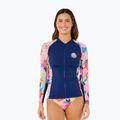 Moteriški plaukimo marškinėliai ilgomis rankovėmis Rip Curl Party Wave Upf Zip multicolor