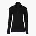 Moteriški termoaktyvūs marškinėliai icebreaker 200 Oasis Half Zip juodi 6
