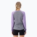 Moteriški termoaktyvūs marškinėliai Mons Royale Icon Raglan grey heather/ lupin 3