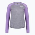 Moteriški termoaktyvūs marškinėliai Mons Royale Icon Raglan grey heather/ lupin 4
