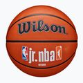 Vaikiškas krepšinio kamuolys Wilson NBA JR Fam Logo Authentic Outdoor brown dydis 5