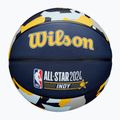 Vaikiškas krepšinio kamuolys Wilson 2024 NBA All Star Mini + dėžutė brown dydis 3