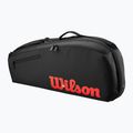 Teniso krepšys Wilson Clash V3 Super Tour 3PK black/ infrared 2