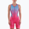 Moteriškas triatlono kombinezonas Synergy Pro Sleeveless Racerback Trisuit punch