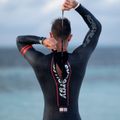 Vyriškas triatlono hidrokostiumas Synergy Adrenaline Full Sleeve 5 mm black/red 5