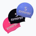 Plaukimo kepuraitė Synergy Silicone Swim Cap 3 pcs. black/lavender/pink