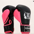 Bokso pirštinės Top King Reborn Boxing Semi Leather black/pink 6