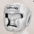 Bokso šalmas Top King Super Star white/silver 7