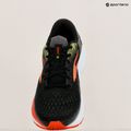 Vyriški bėgimo bateliai Brooks Ghost 16 wide fit black/mandarin red/green 9