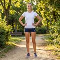 Moteriški Joma elastiniai bėgimo šortai dark navy 9