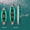 Aqua Marina pramoginė baidarė žalia Laxo-380 3 asmenų pripučiama 12'6″ baidarė 19