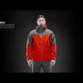 BLACKYAK vyriška striukė nuo lietaus Barzona fiery red 10