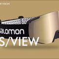 Salomon S/View slidinėjimo akiniai juoda spalva/vidutinė raudona L41153100 7