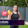 Neopreninis 6 kg hantelis Pure2Improve pilkas P2I201440 7