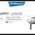 Polisport Guppy Junior CFS pilka FO galinės bagažinės dviračių sėdynė 8636100012 8