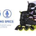Playlife Lancer 84 moteriški riedučiai juodai violetinės spalvos 880274 17