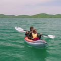 Aqua Marina Touring Kayak oranžinė Memba-390 2 asmenų pripučiama 12'10 baidarė 11
