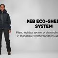 Vyriška Fjällräven Keb Eco-Shell lietaus striukė žalia F82411 11