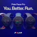 Polar Pacer PRO laikrodis baltos ir raudonos spalvų 7