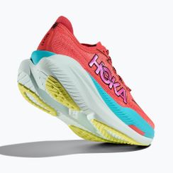 Moteriški bėgimo batai HOKA Mach X 2 grapefruit/electric coral