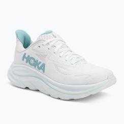 Moteriški bėgimo bateliai HOKA Clifton 10 white/cielo blue