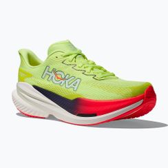 Vyriški bėgimo batai Hoka Mach X 3 neon yuzu/squid ink