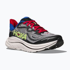 Vaikiški bėgimo batai HOKA Clifton 10 foggy grey/black