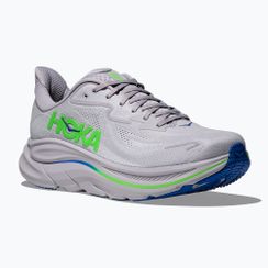 Vyriški bėgimo batai HOKA Clifton 10 Wide ash grey/neon green