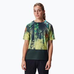 Moteriški dviračių marškinėliai Endura Tropical Print Ltd ghillie green