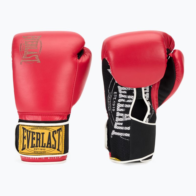 Bokso pirštinės Everlast 1910 Classic red 3