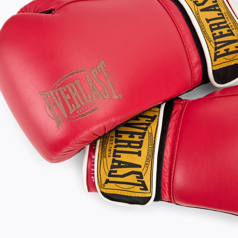 Bokso pirštinės Everlast 1910 Classic red 5