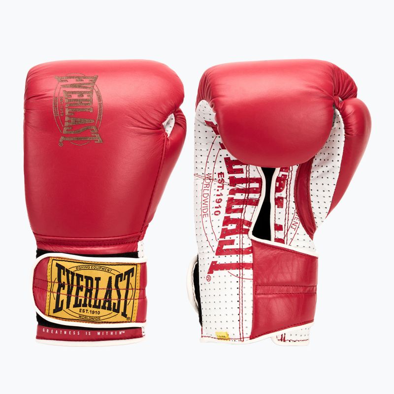 Bokso pirštinės Everlast 1910 Classic Pro red 7