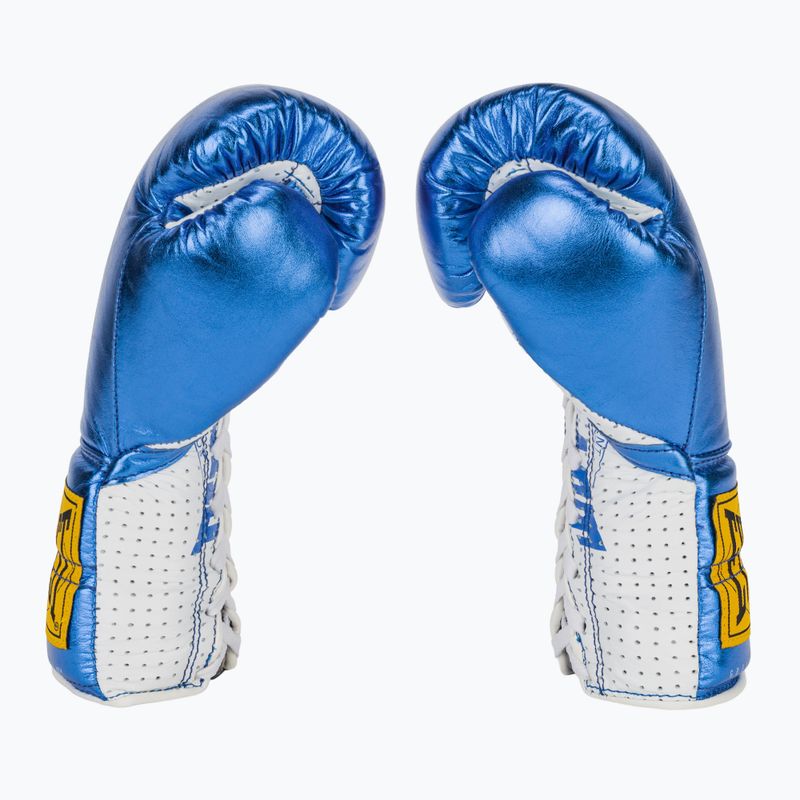 Bokso pirštinės Everlast Fight Leather blue 4
