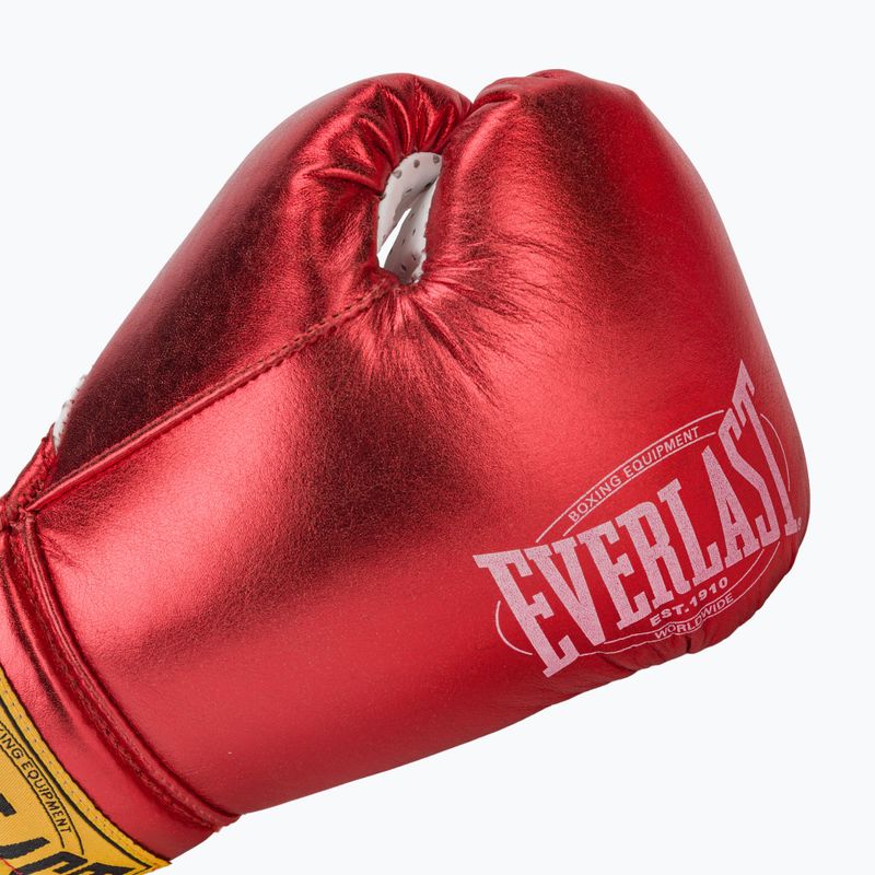 Bokso pirštinės Everlast Fight Leather red 5