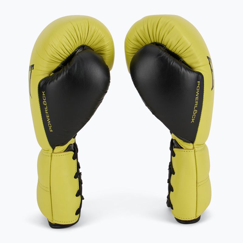 Bokso pirštinės Everlast Powerlock 2 Laced Pro Training neon yellow 4