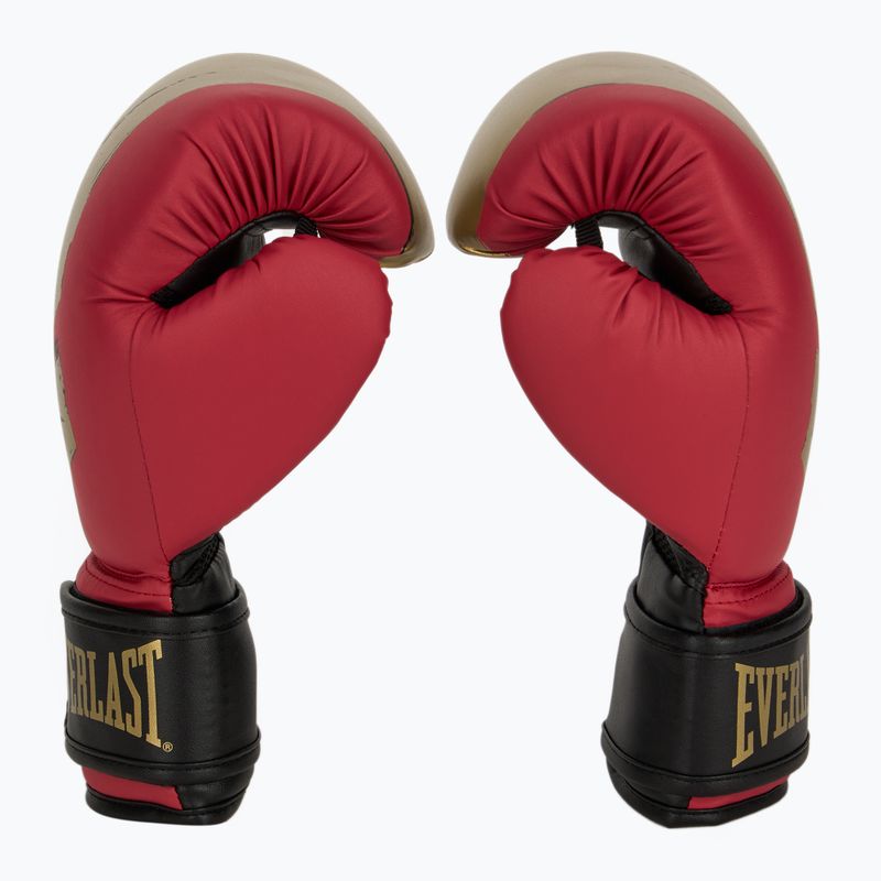 "Everlast Prospect 2" bokso rinkinys šalmas + skydai + pirštinės raudonos/auksinės spalvos 4