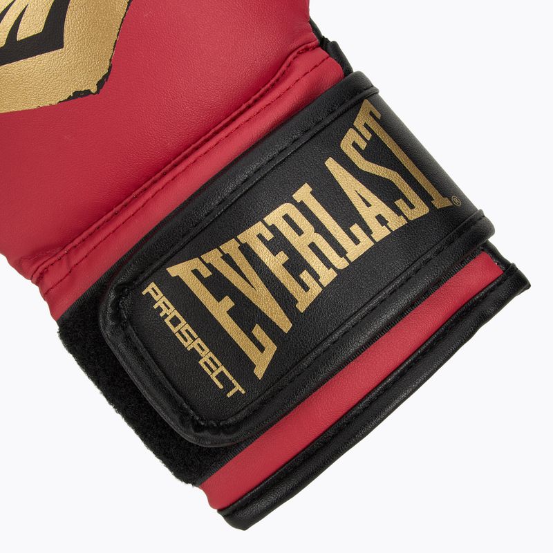 "Everlast Prospect 2" bokso rinkinys šalmas + skydai + pirštinės raudonos/auksinės spalvos 7