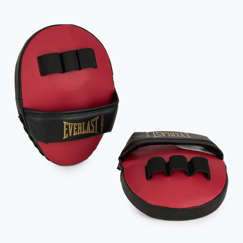 "Everlast Prospect 2" bokso rinkinys šalmas + skydai + pirštinės raudonos/auksinės spalvos 9