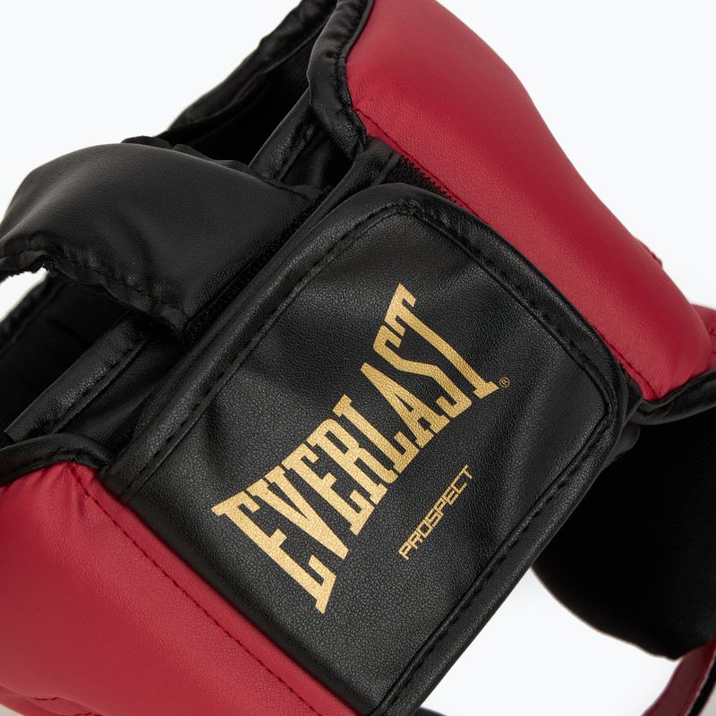 "Everlast Prospect 2" bokso rinkinys šalmas + skydai + pirštinės raudonos/auksinės spalvos 15