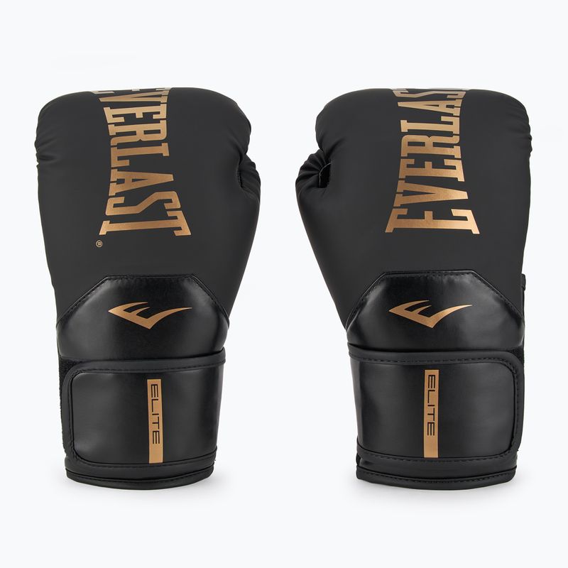 Bokso pirštinės Everlast Pro Style Elite 2 black/gold 2