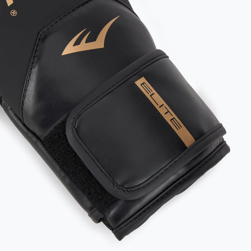 Bokso pirštinės Everlast Pro Style Elite 2 black/gold 6
